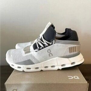 😻ON Running Cloud Cloudnova Women's White Sand Running Sneakers